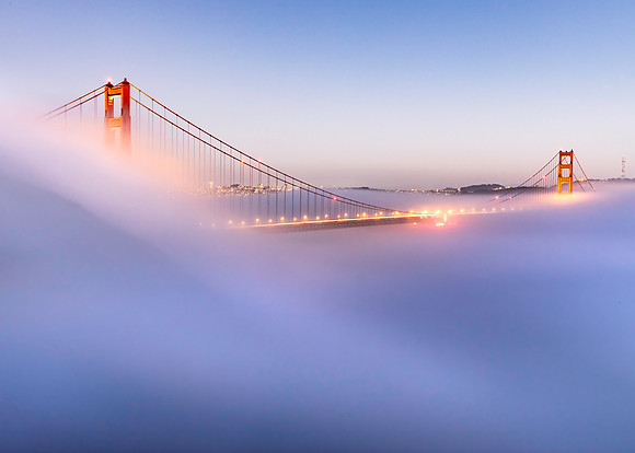 Golden Gate Floating on Fog